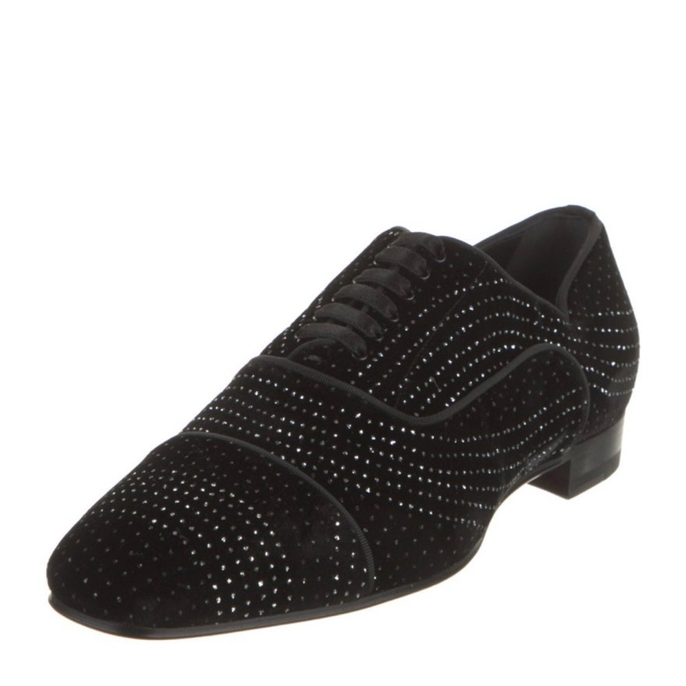 Christian Louboutin velvet grosgrain trim oxfords